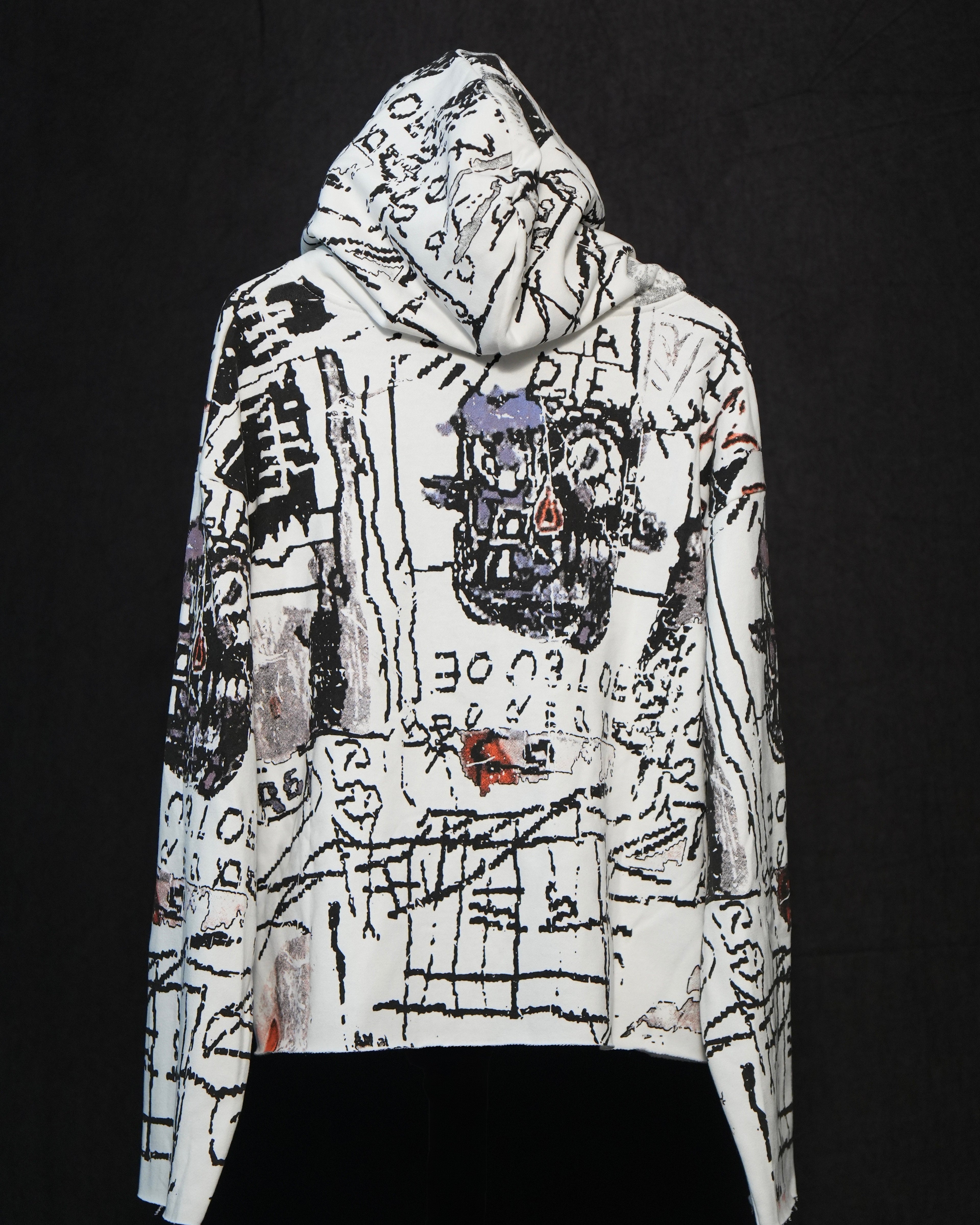 Rebel Sketch Crop Hoodie