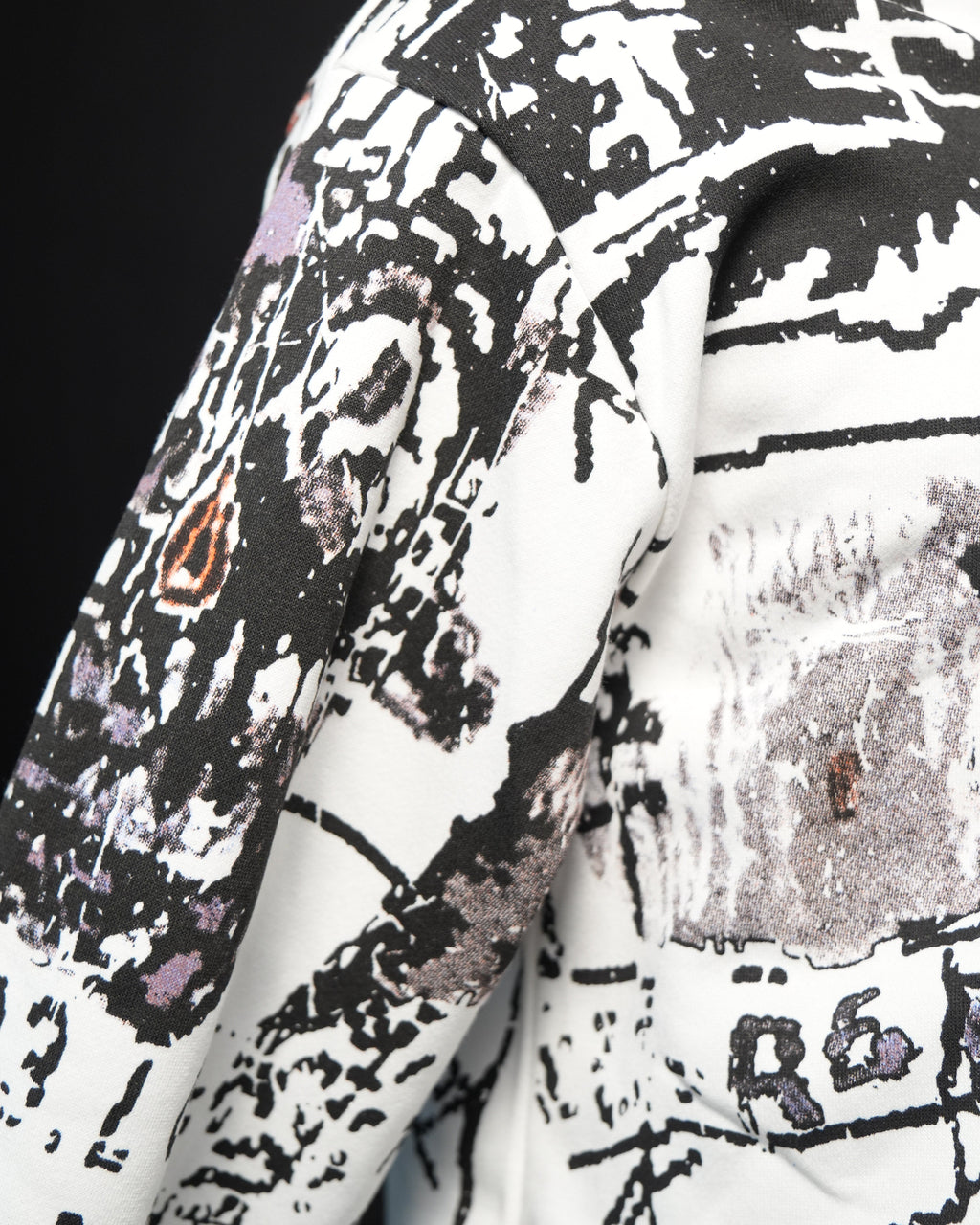 Rebel Sketch Crop Hoodie