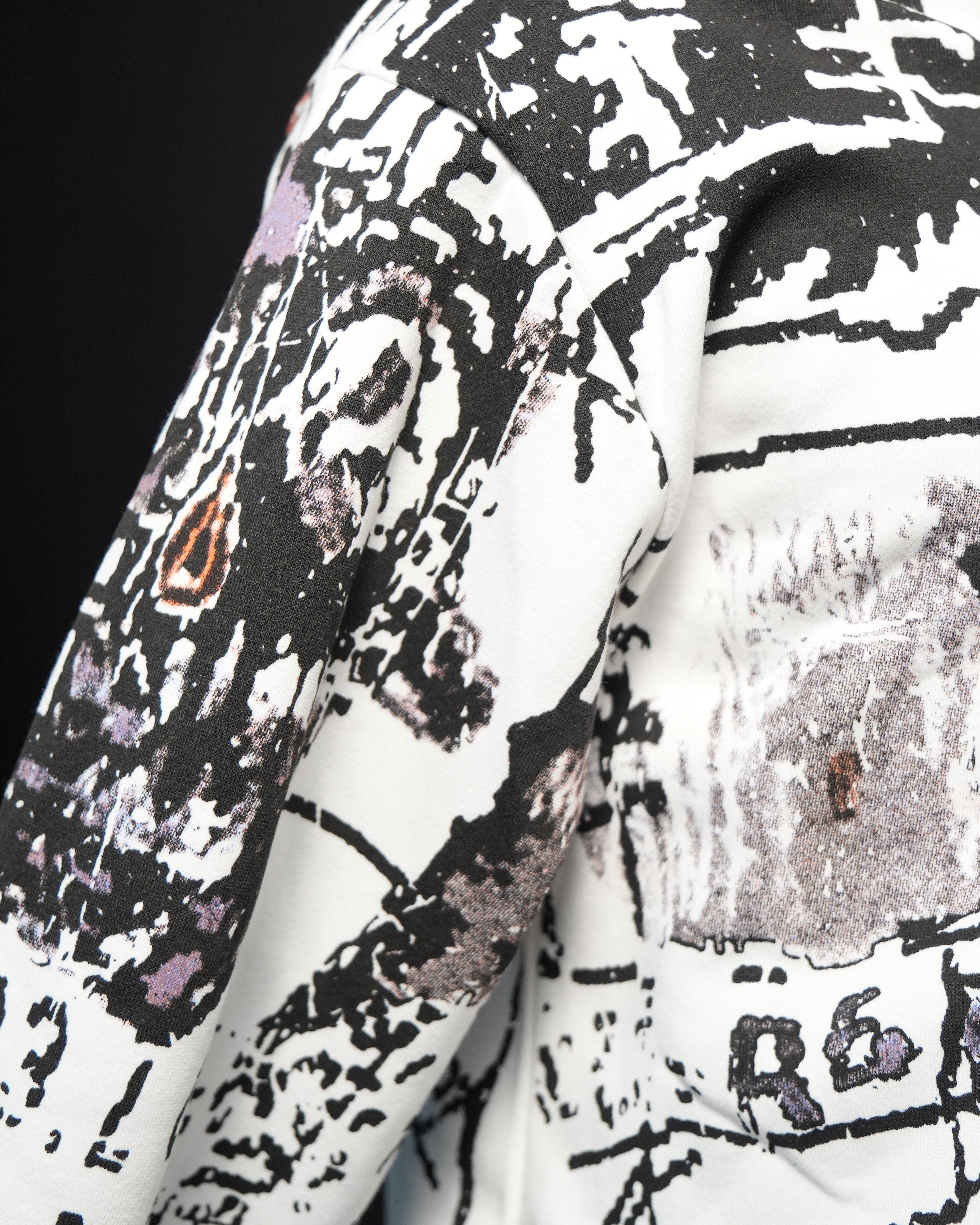 Rebel Sketch Crop Hoodie