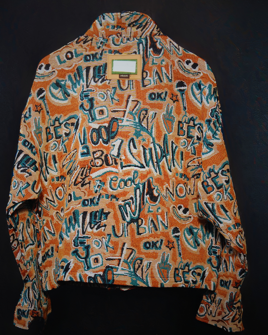 Abstract Orange Graffiti Jacket